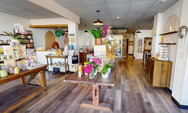 Interior of MJ Florals