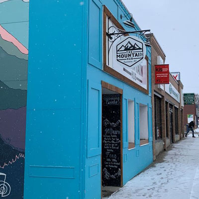 Outside of the Mountain Hub co-working space.