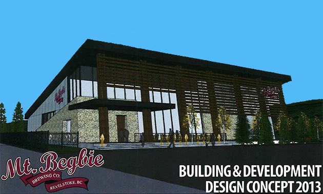 Rendering of proposed expansion to Mt. Begbie Brewing Co. in Revelstoke, B.C.