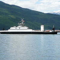 Upper Arrow Lake Ferry is up and running named the MV Columbia