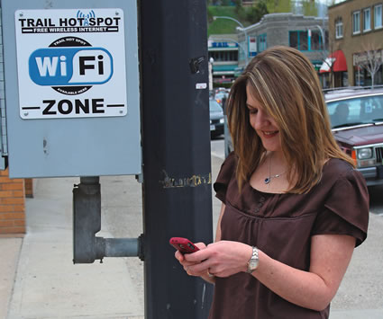 woman using a cell phone 