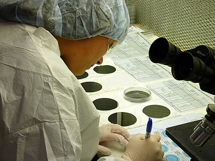 Photo of a technician in a lab