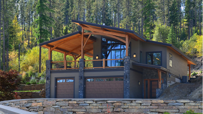 The exterior of an energy-efficient home built by Tyee Custom Homes in Kimberley, B.C.