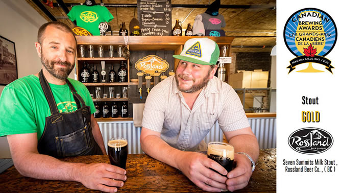 Picture of Petri Raito and Ryan Arnaud, of Rossland Brewing Company. 