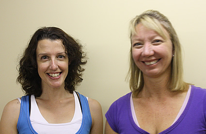 Pinnacle Pilates owner Louise
Wight (L) and colleague Carolyn Acason (R)