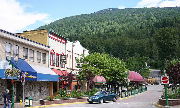 downtown of Revelstoke, BC