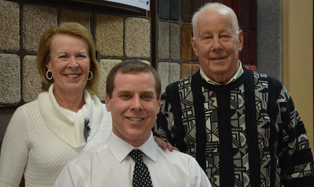 Clint Eaton, owner/operator of Cranbrook Flooring Ltd. with his parents, Harold and Peggy Eaton.
Marie Milner photo