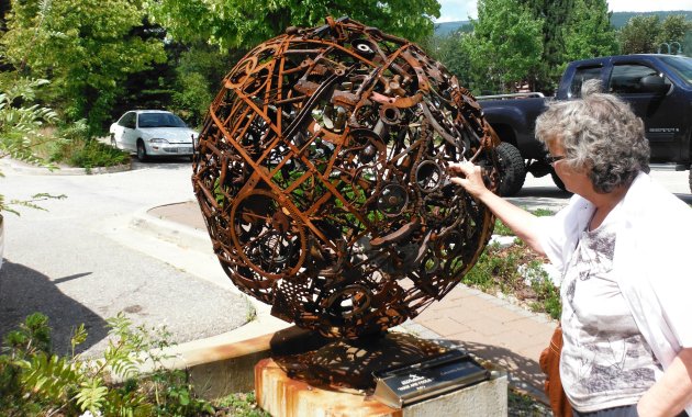 Our Kootenay Business writer takes a look at one of the sculpures in Castlegar's highly successful Sculpturewalk program.