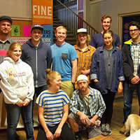 The Selkirk College Fine Woodworking Program Class of 2014 students