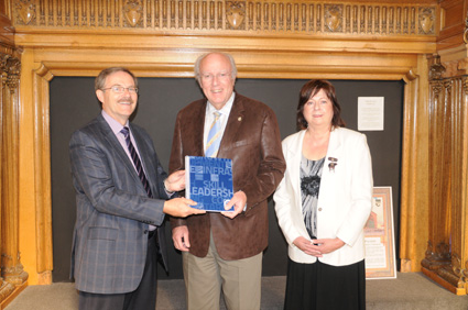 (L to R) KRREA chair, Keith Powell, MP Jim Abbott and KRREA executive director, Sheila Gamblestanding together