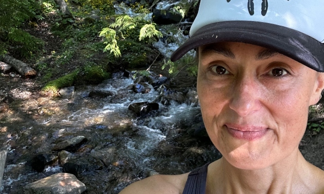 Skye-lea in the forest