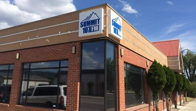 Summit 107 radio station in Cranbrook. 