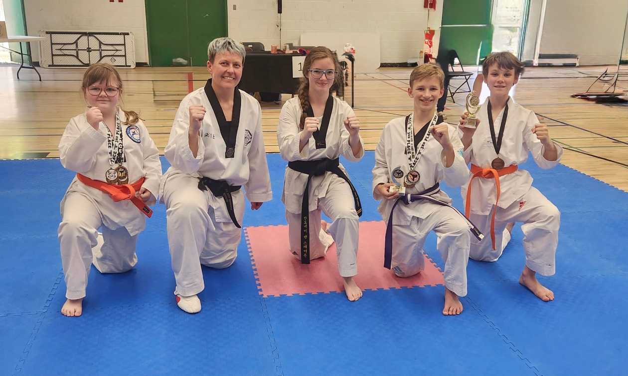 students at martial arts
