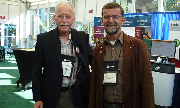 City of Cranbrook BC councillors Bob Whetham (L) and Gerry Warner 