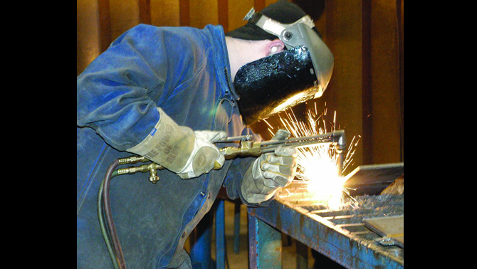 Picture of a welder. 