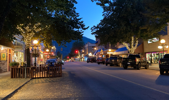 The picturesque city of Nelson, B.C., is built on a hill.