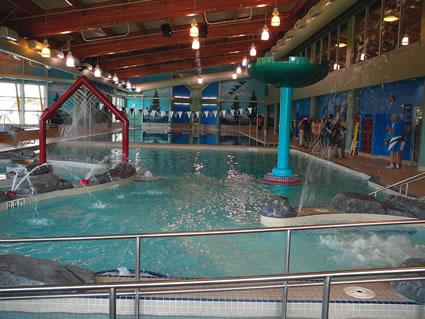 Photo of the new aquatic centre swimming pool